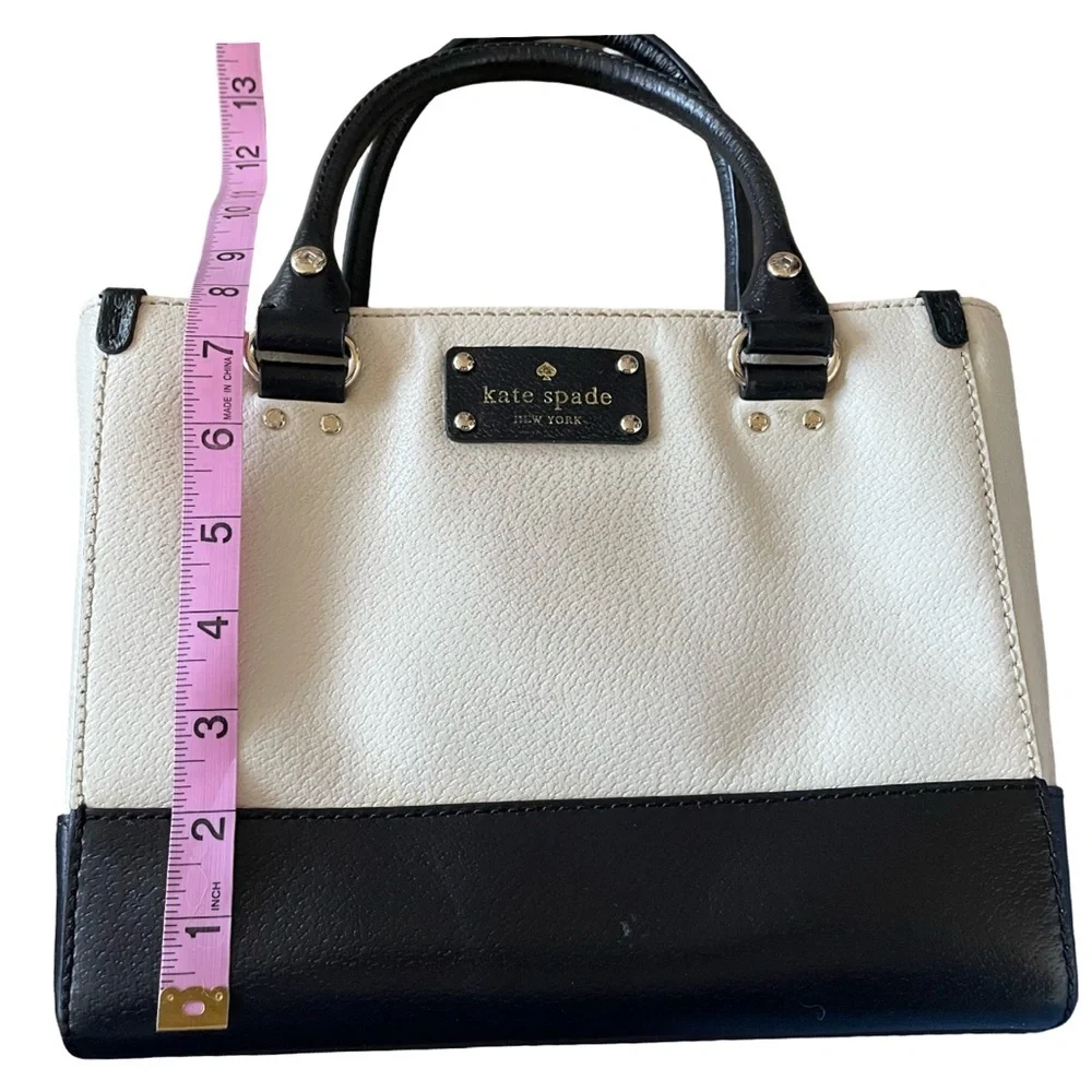 Kate Spade Berkeley Lane Quinn Satchel Ivory and Black